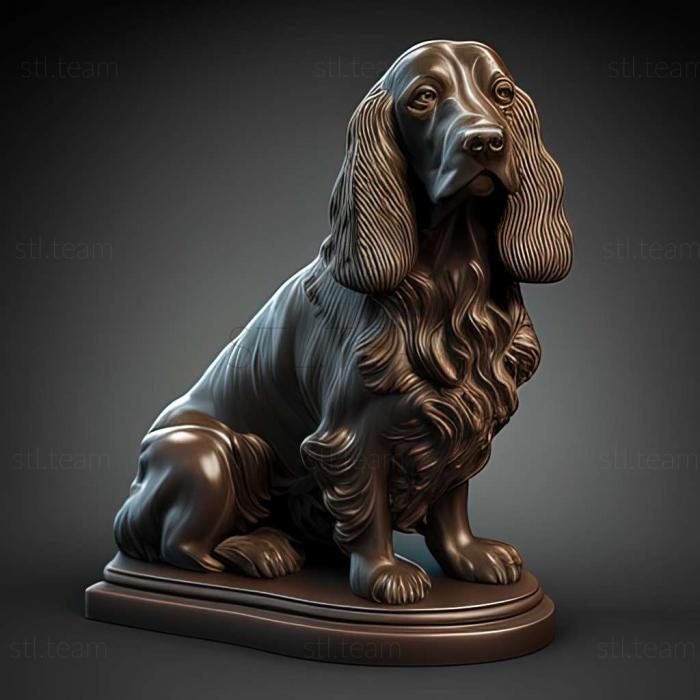 3D model Field Spaniel dog (STL)